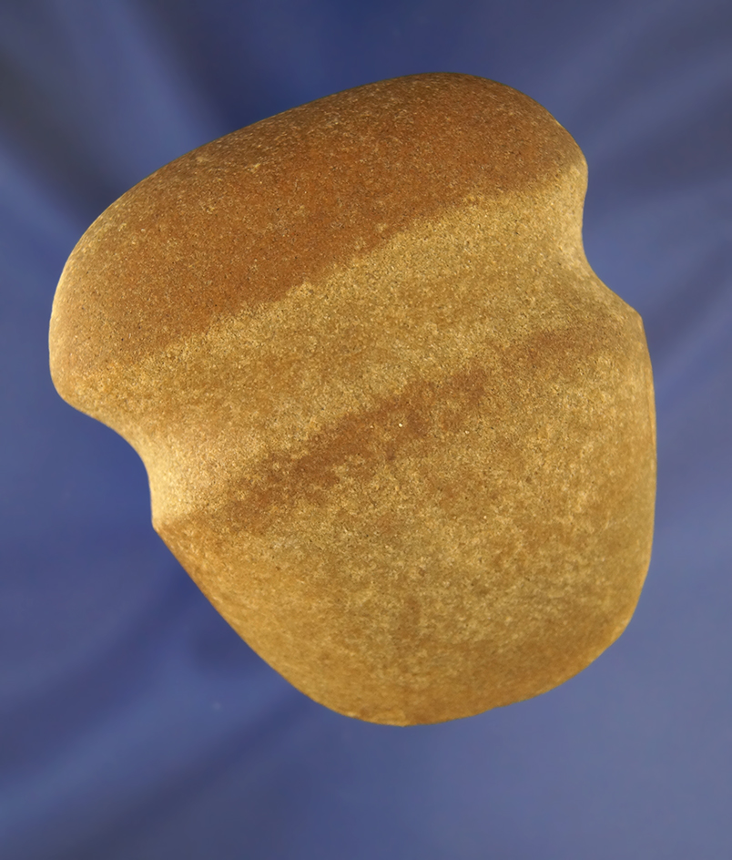 3 1/2" Full Grooved Cobblestone Axe found in Indiana.