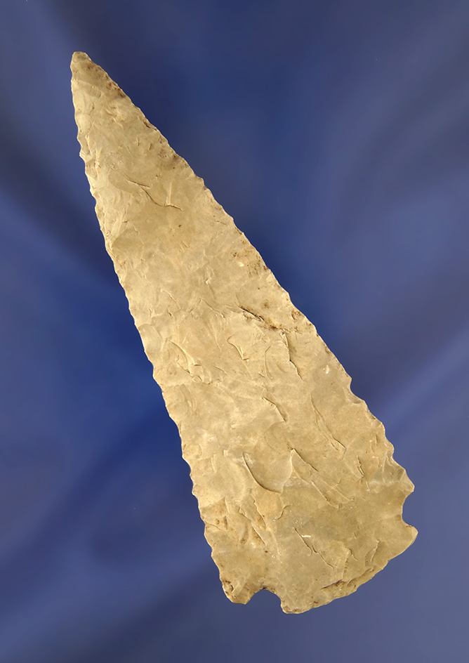 4 1/8" San Saba Knife that is thin and well flaked, found in Texas.