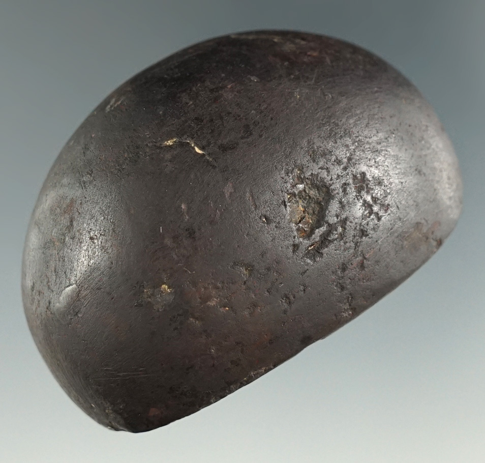 Nicely patinated and well polished 2" Hematite Hemispheric Cone found in Montgomery Co., Ohio.