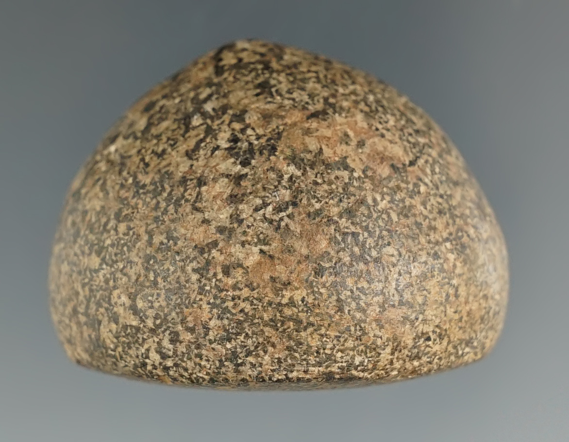 1 5/8" Diameter well styled and nicely polished Hardstone Cone Ex. William Waigle. .