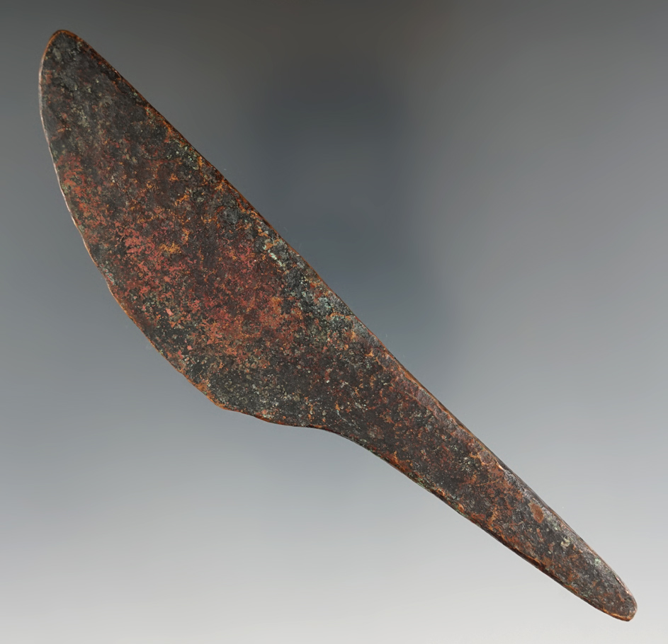 6" Rat-tail Copper Knife found in Michigan.