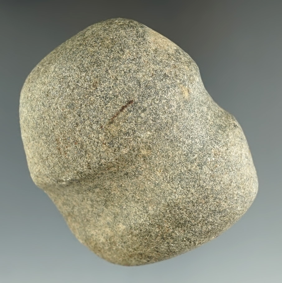 Classic style 2 1/16" Long 3/4 Grooved Hammerstone found in Greene Co., Ohio. Ex. Converse