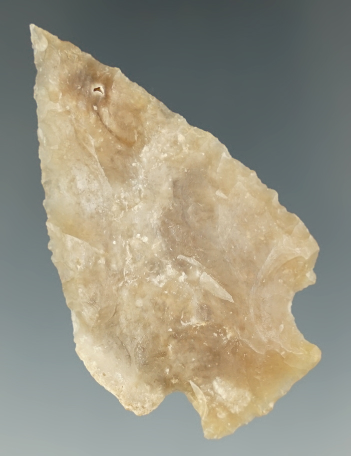 2 3/8" Stemmed Knife made from translucent Agatized coral. Found in Florida. Ex. Pat Layshock