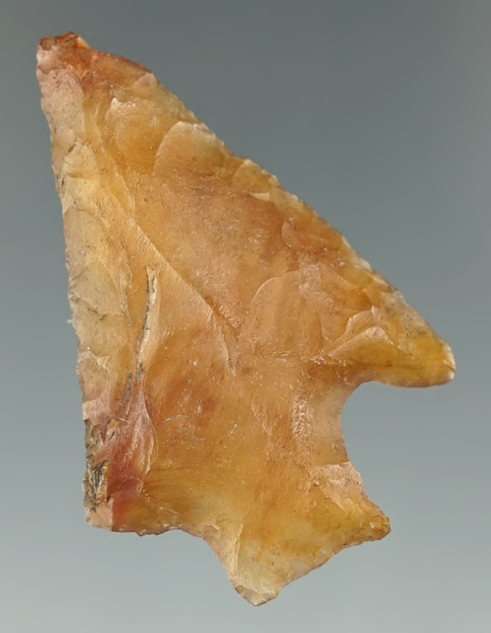 1 7/8" Nicely patinated Stemmed Knife made from highly translucent quality material.  Florida.