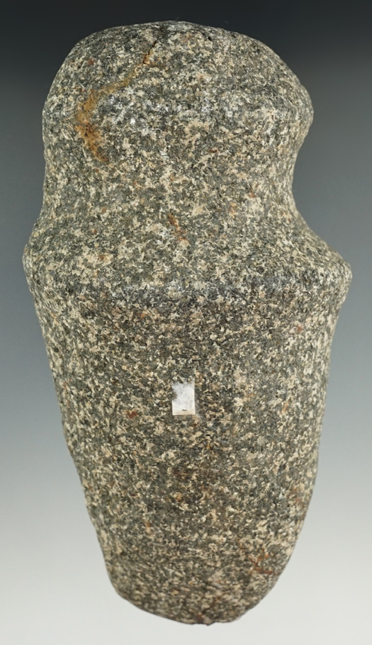 6 1/16" Fluted top 3/4 Grooved granite Axe. Ex. William Waigle. .