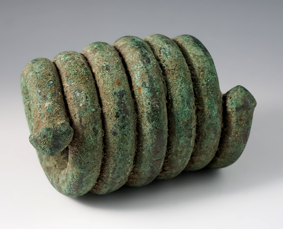 5 1/2" Section of oldest African currency called "coiled money" from the early 1800s