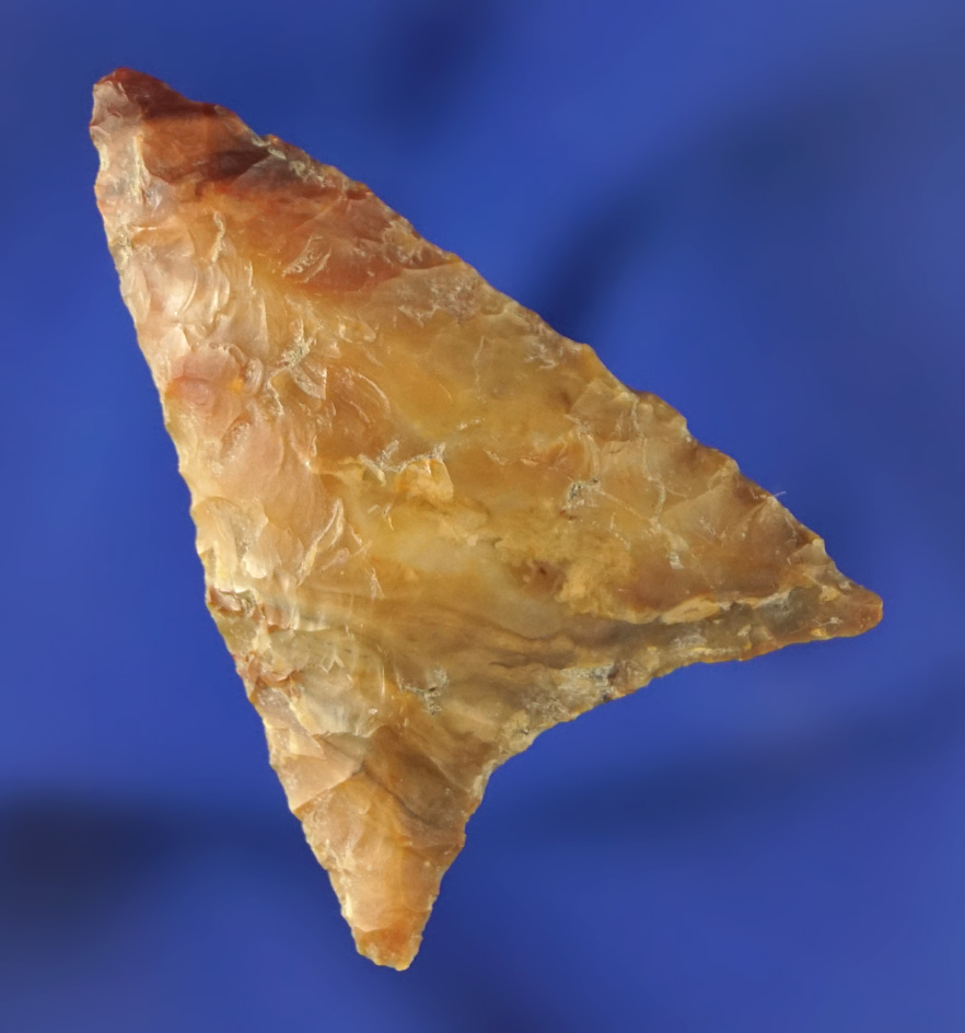 1 11/16" Columbia Mule Ear Knife found in Washington made from attractive Jasper. Bennett COA.