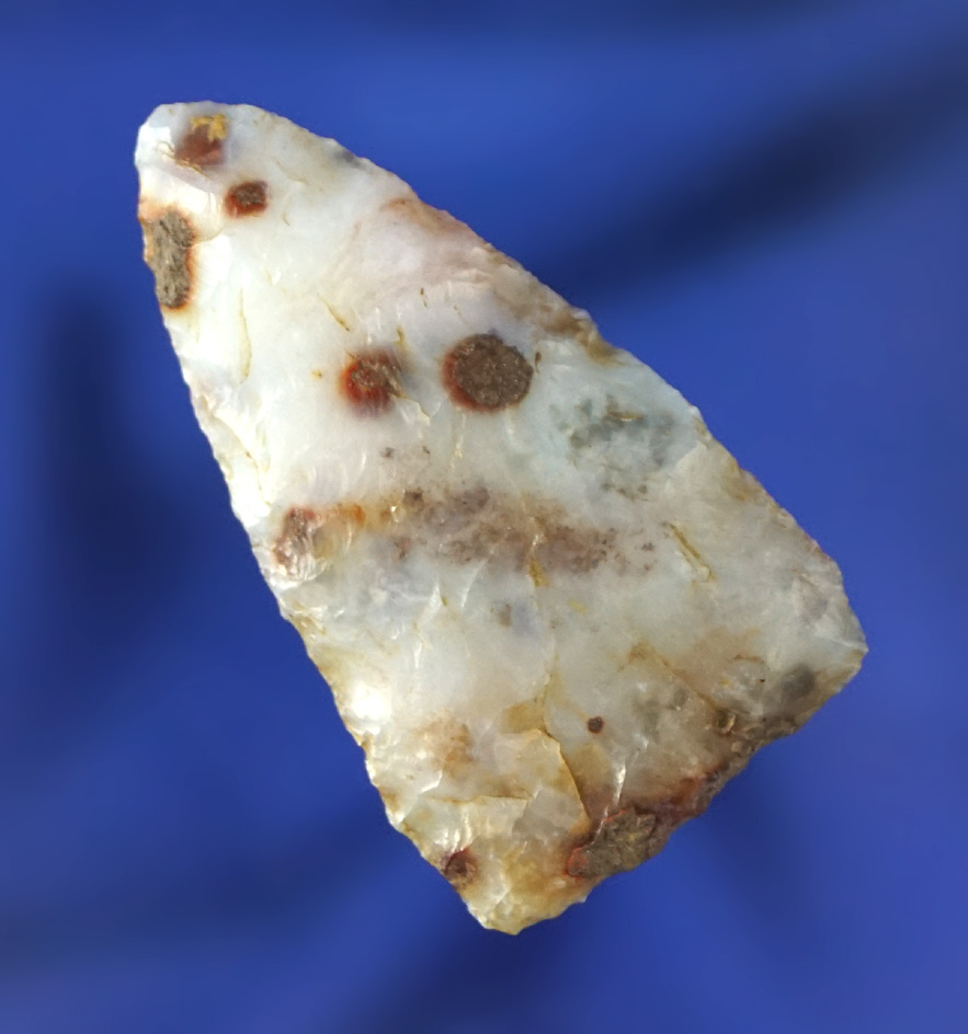 1 5/16" Triangular Knife made from beautiful material found in Paradise Valley Idaho. Ex. Chris Clar