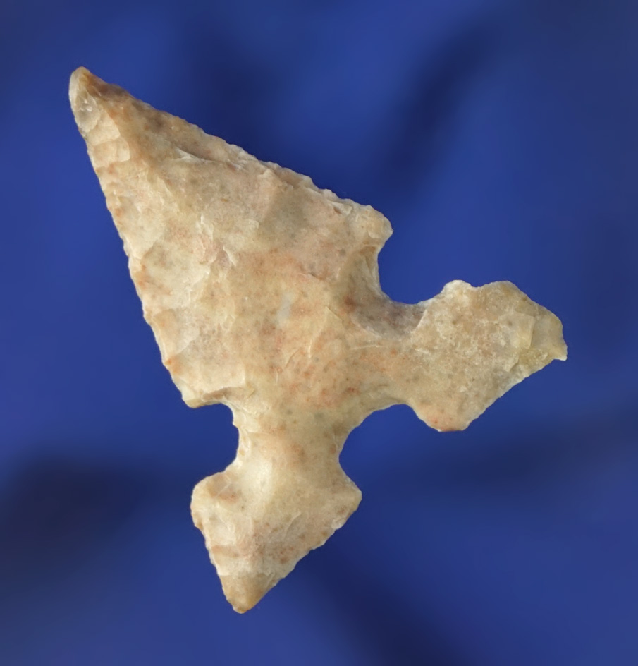 Large and nicely styled 1 3/8" Toyah style arrowhead found in New Mexico.