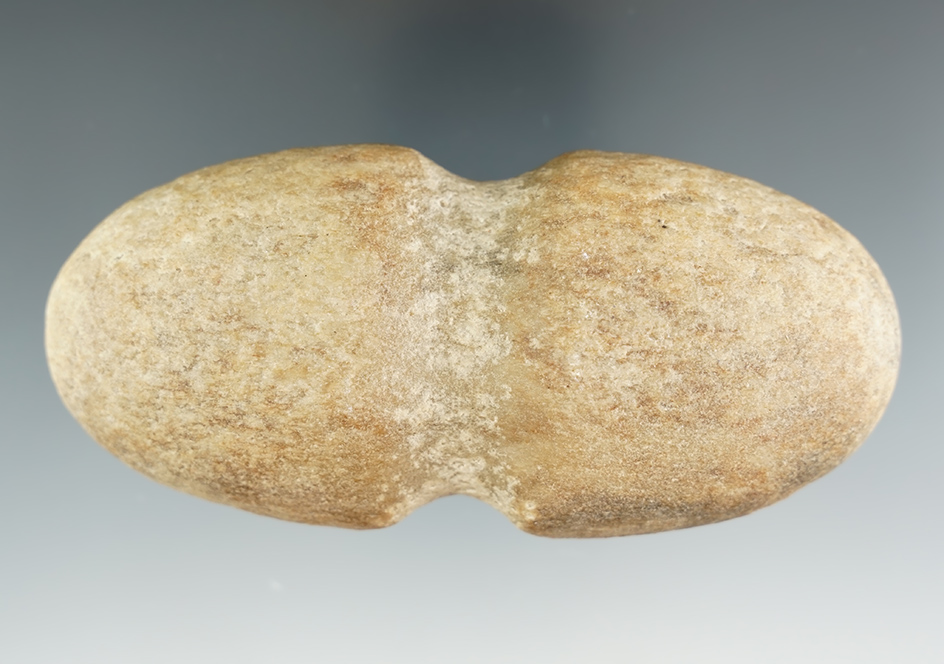 Very well styled 4 3/16" long full grooved Historic Era clubhead made from quartz.