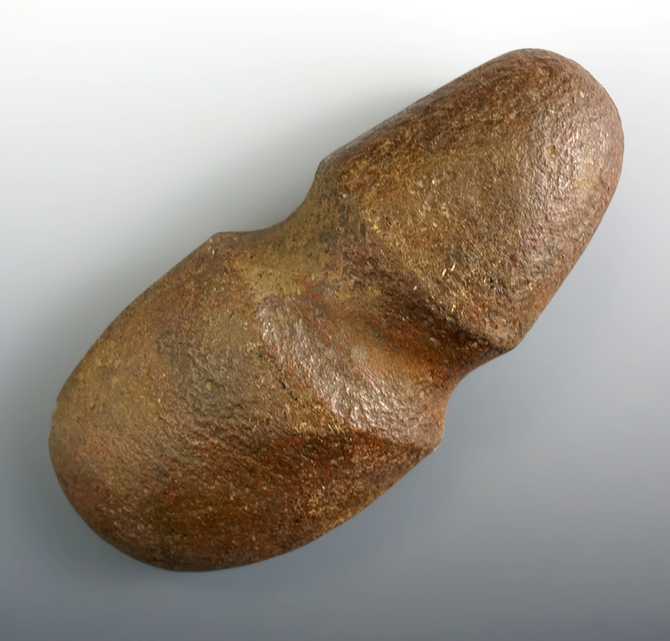 Unique 8 1/4" Full Grooved Axe found in Monmouth Co., New Jersey.