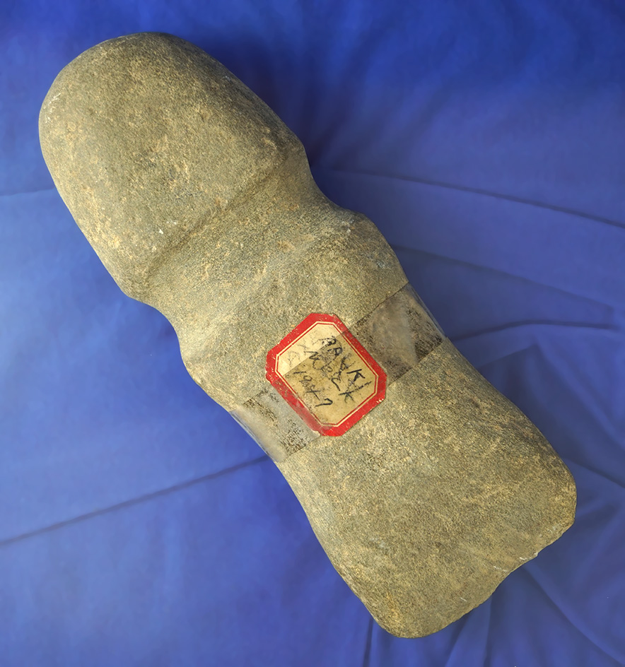 RARE STYLE!  8 3/4" Full Grooved Axe found in Back Neck, Cumberland Co., New Jersey.