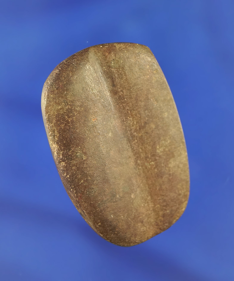 1 15/16" Grooved Slate Pendant that is double "spotted" on the reverse side.  Bennett COA.