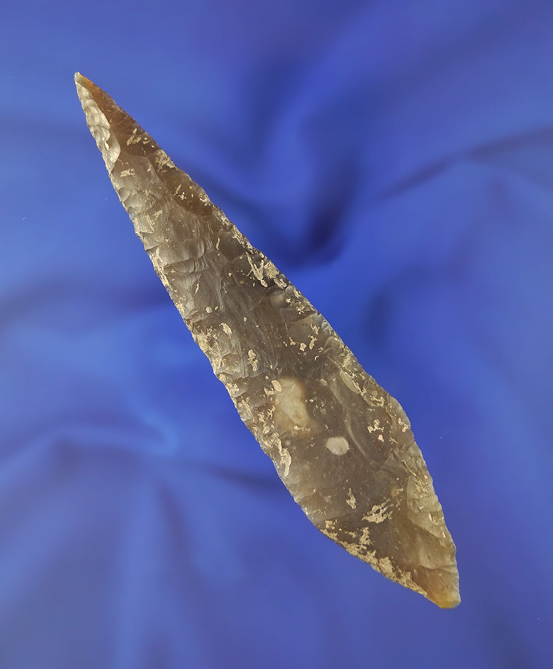 4 7/8" Mayan Knife found in eastern Honduras that is very nicely patinated - Rogers COA.