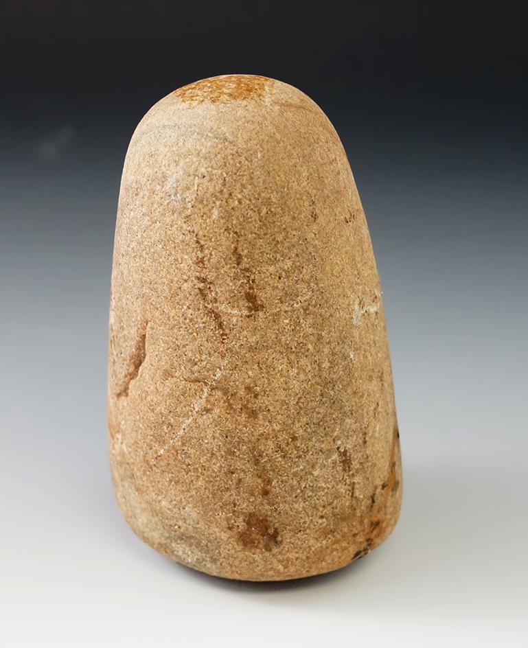 Well styled 4 1/2" Conical Pestle made from Quartz found in Clermont Co., Ohio.