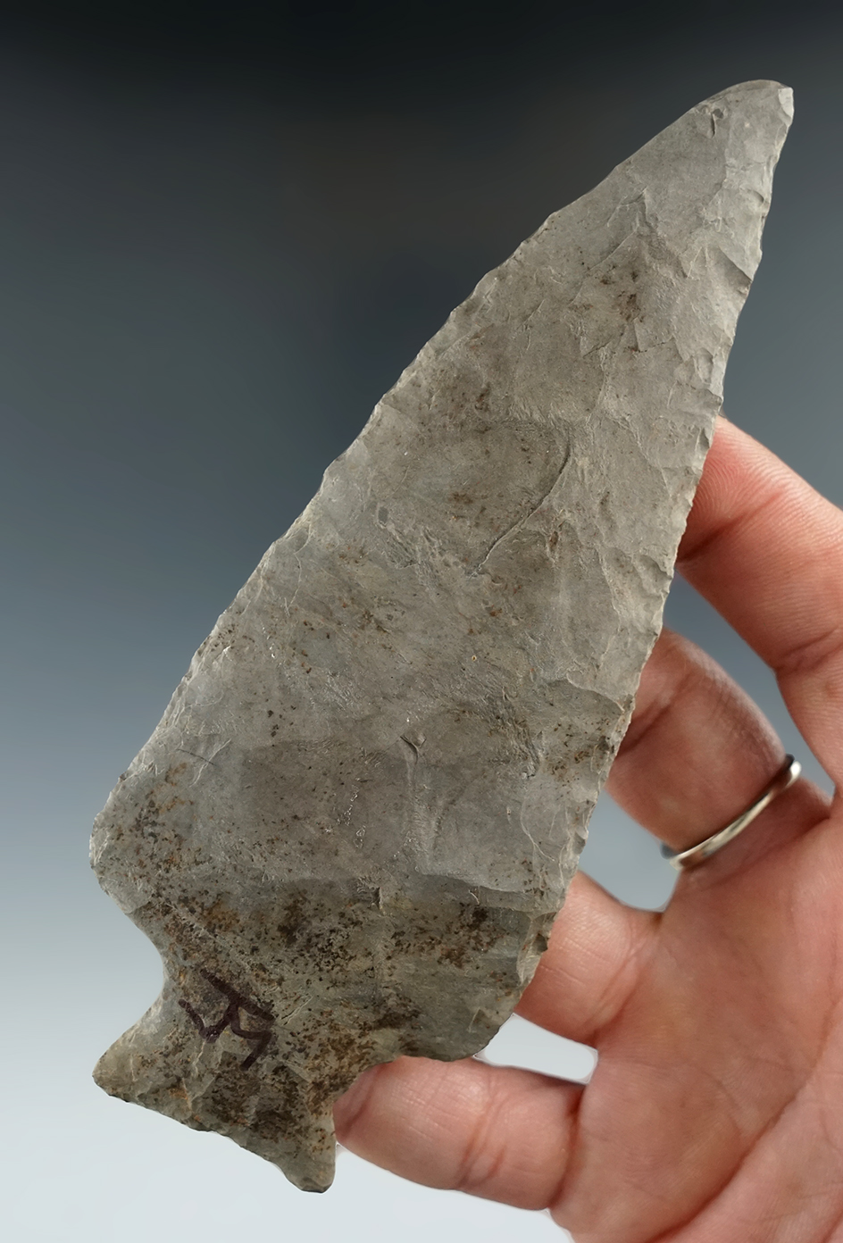 Large 5 1/4" Ashtabula found in West Virginia. Ex. J. Joseph.