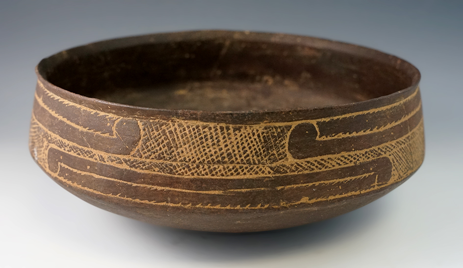 3" Tall Friendship Bowl found at the Little River Site, McCurtain Co., Oklahoma. Ex. Len Weidner.