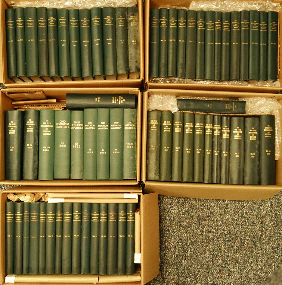 * Cannot ship-must be picked up!!! * Large set of 54 volumes of the Ohio state archaeological ….....