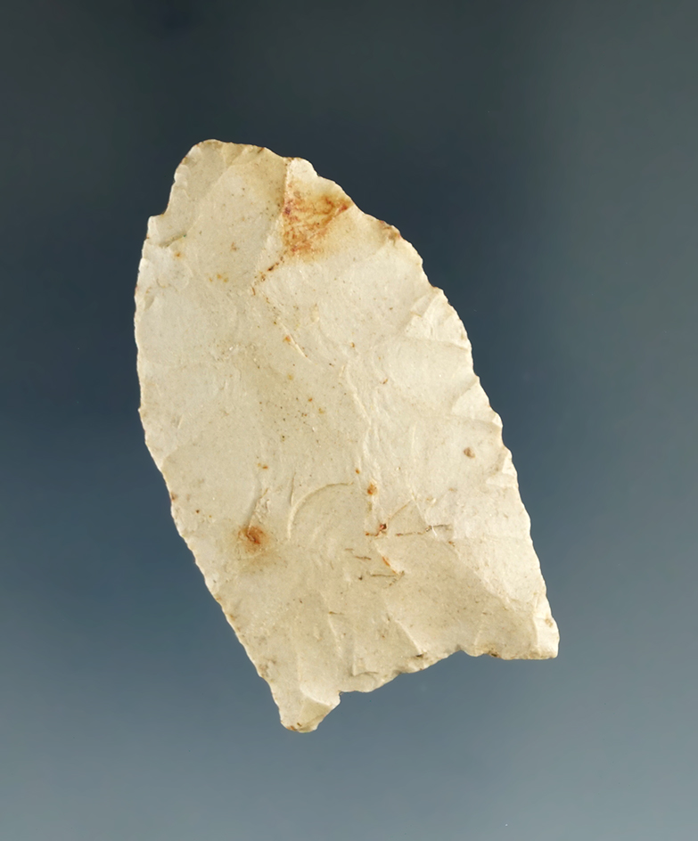 1 11/16" Plainview that is nicely flaked found in El Paso Co. New Mexico.  Rogers COA.