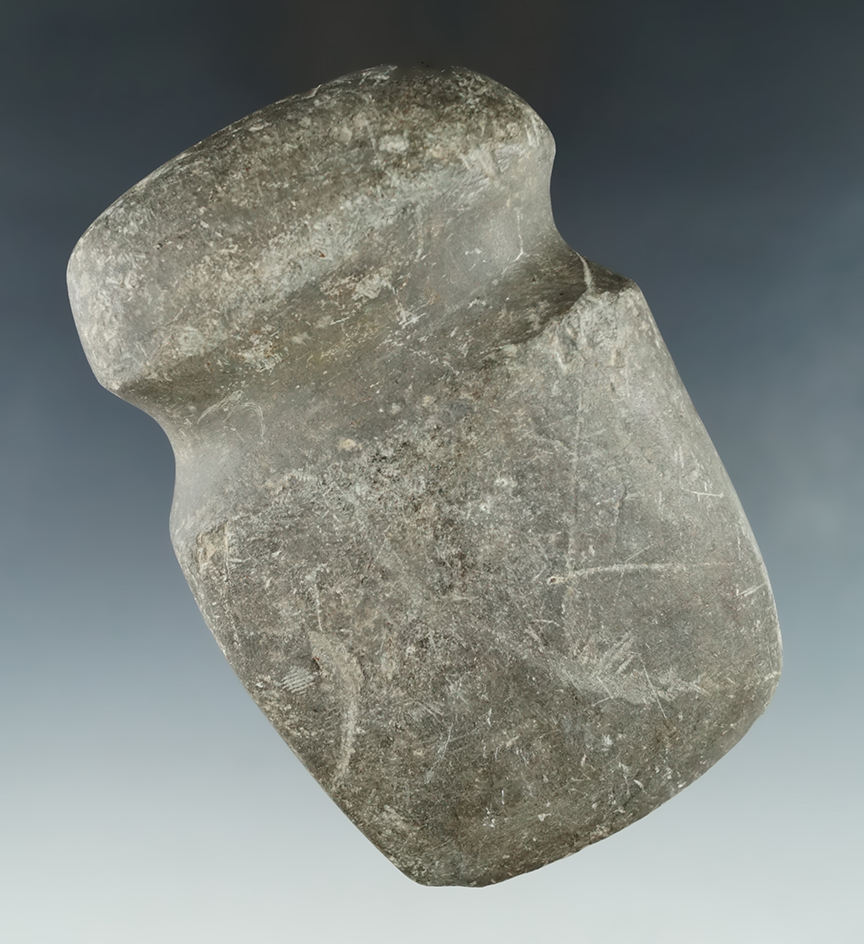 4 7/16" Full Grooved Axe found in Allen Co. Ohio.