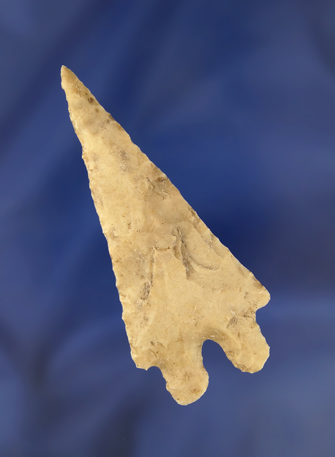 2 7/8" Nicely styled Pedernales found in Texas.