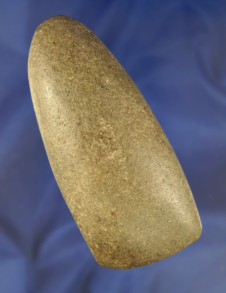 Classic style and heavily polished 4 1/2" Adze found in Richland Co., Ohio.  Ex. Meuser