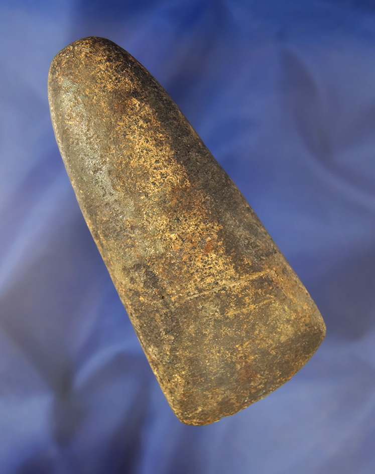 4 7/8" Granite Celt found near Mendon, St. Joseph Co., Michigan.