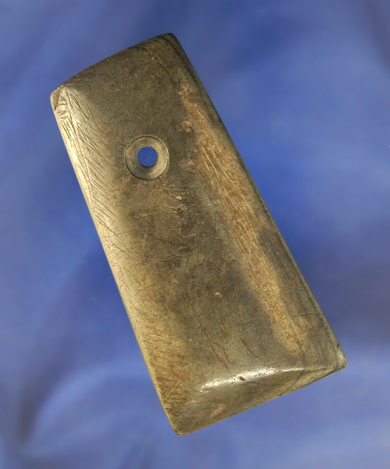3 1/16" Nicely made Trapezoidal Pendant found in Franklin Co., Ohio.  Ex. Don Jardine.
