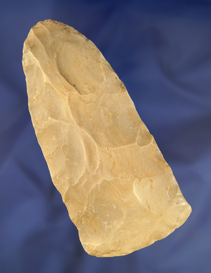 4 15/16" Flint Hoe with heavy use polish to bit area.