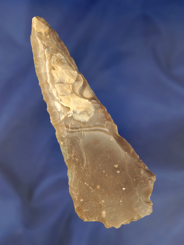 Unique! 5 5/16" San Saba Knife with unifacial resharpening to blade edges. Found in Texas.