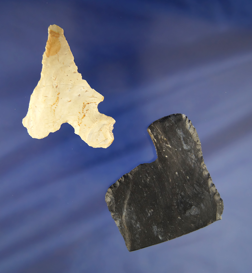 Set of 2 rare Paleo Tools found in Knox Co., Ohio.