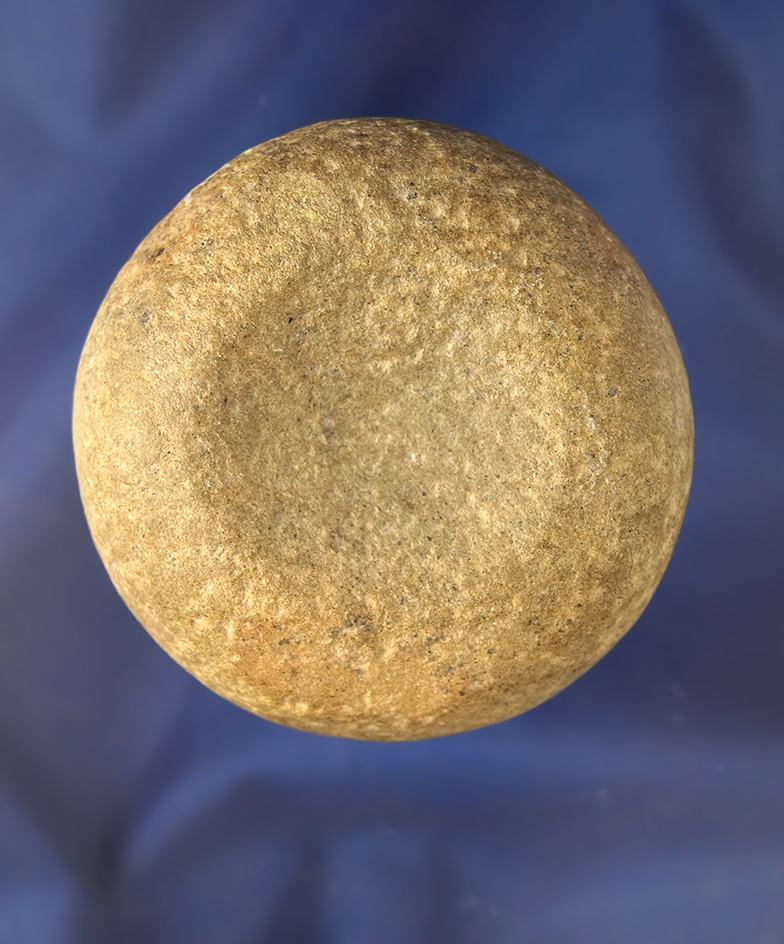 2 5/8" Double Cupped Granite Discoidal found in Missouri.