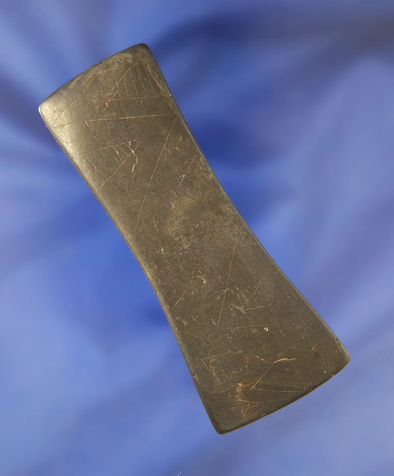 Highly polished and nicely engraved on both sides, 3 5/16" undrilled Pendant.  Cuyahoga County Ohio.