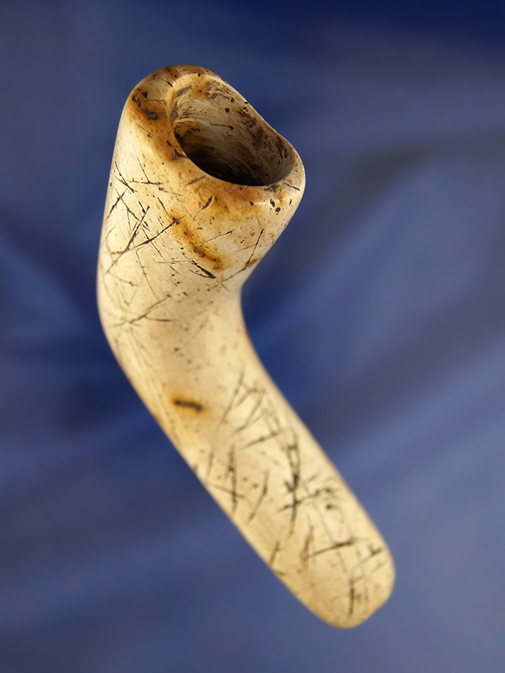 4 1/4" Pipestone Pipe found in Mercer County Pennsylvania.