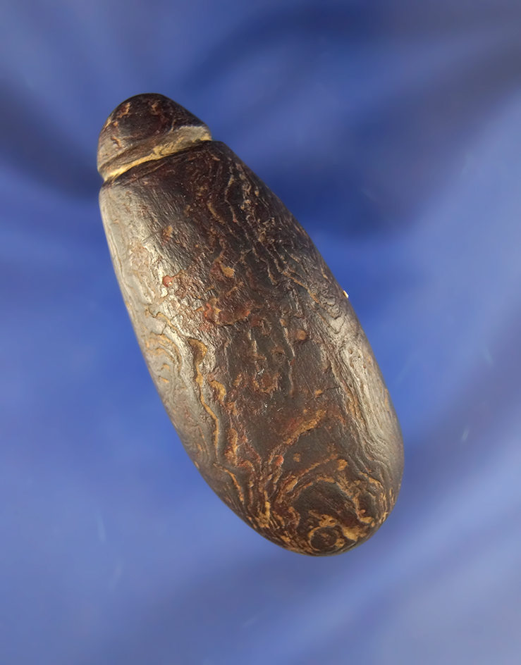 2 3/4" Hematite Plummet found in Tennessee.