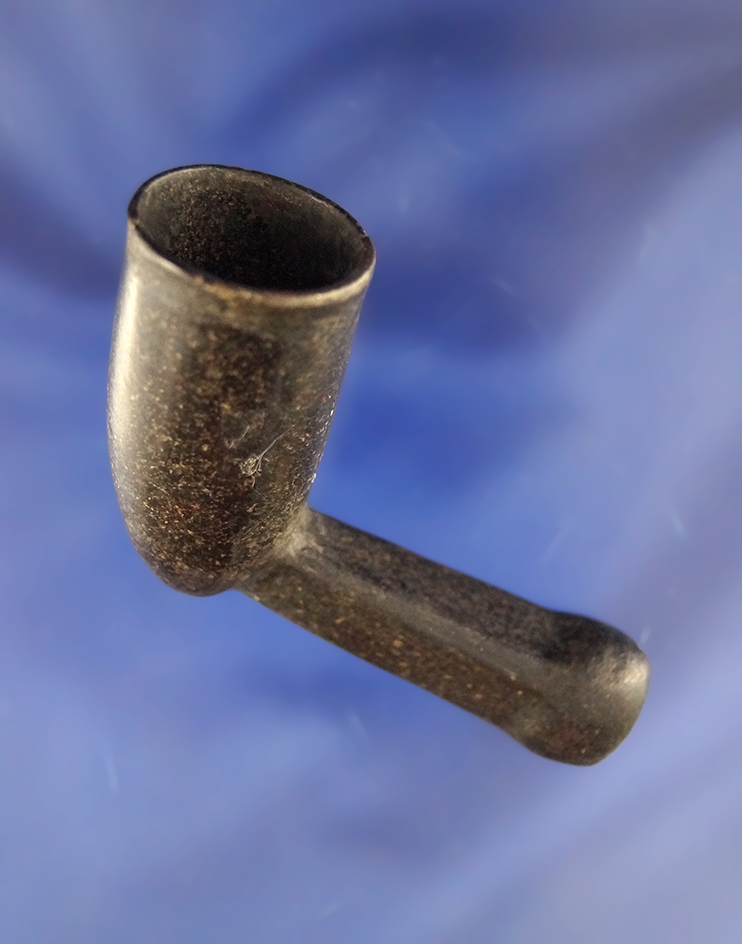 Very well-crafted 2 3/4" thin walled Pipe - Kentucky. Pictured page 36 in Hothem's Indian pipes book