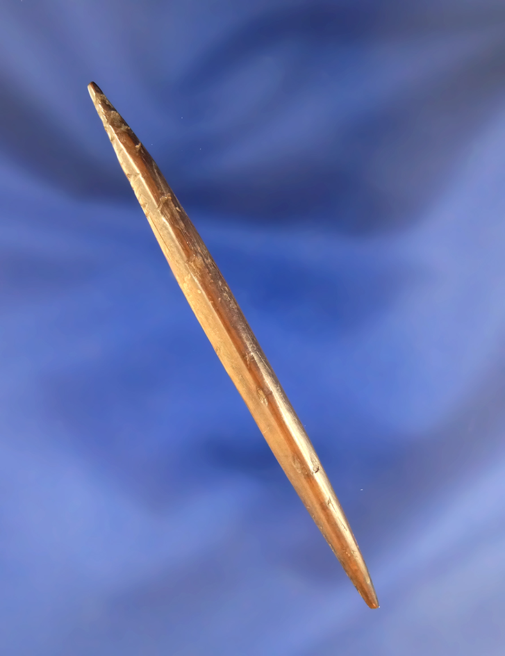 3 3/8" Bone Arrowhead found in Alaska. Pictured on page 69 in Hothem's Antler Bone and Shell