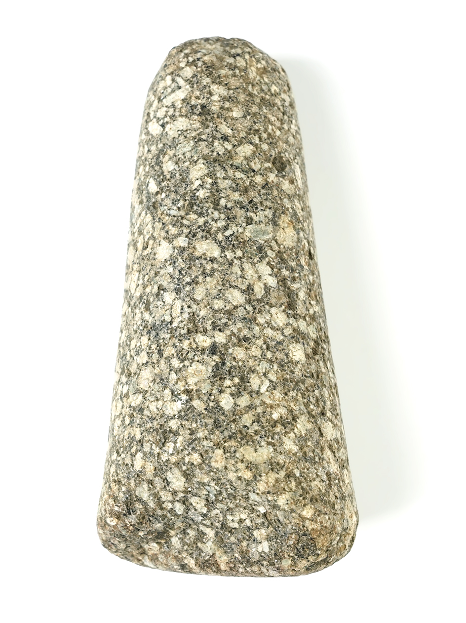 5 7/8" Pestle with great overall polish. Made from nice Hardstone and found in the Midwest.