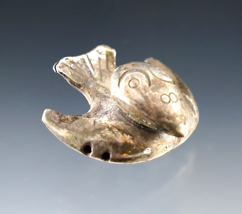 Rare 15/16" wide Peru Bird made from Silver.