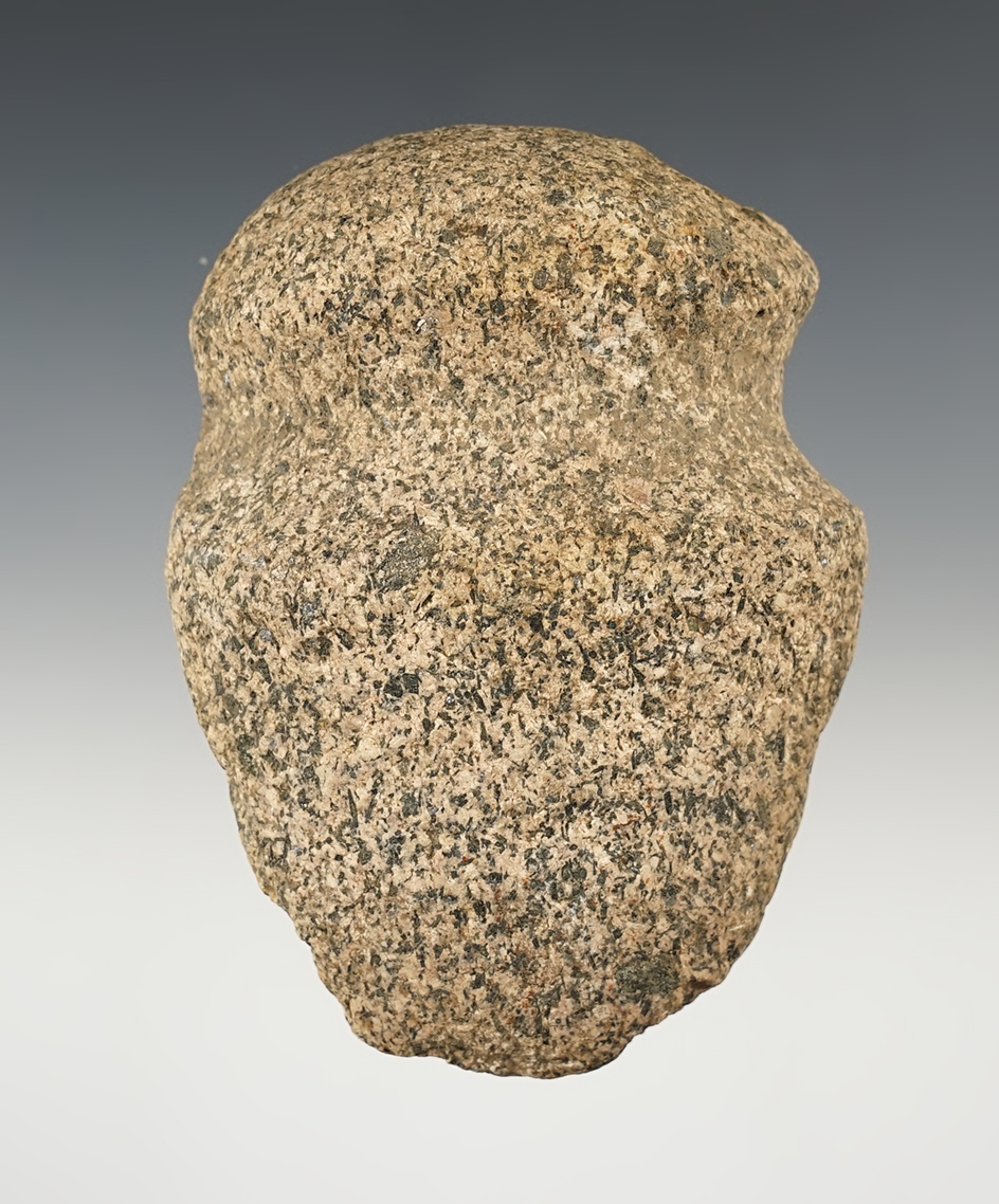 4" long Full Grooved Axe found in Ottawa Co., Michigan that is well patinated.