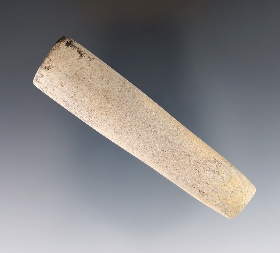 3 1/8" stone tube pipe in nice condition found in New Mexico. Ex. Robert "Ed" Harris.