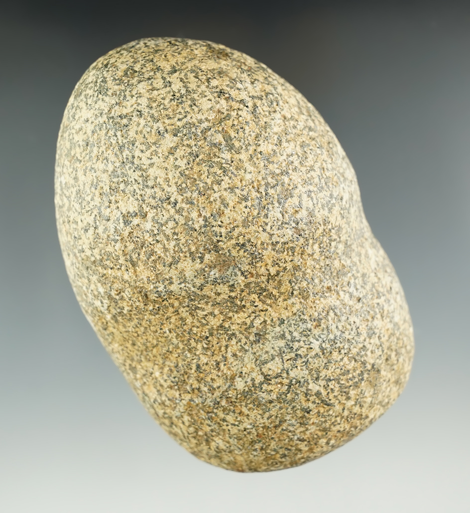 3 3/4" nicely Grooved Hammerstone found in Ohio.