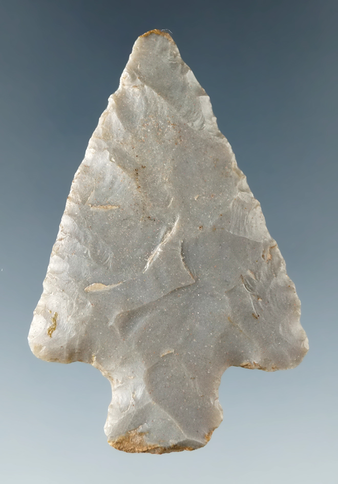 2 1/16" stemmed point found in Union Co., Florida.  From the old Robert Barr collection.