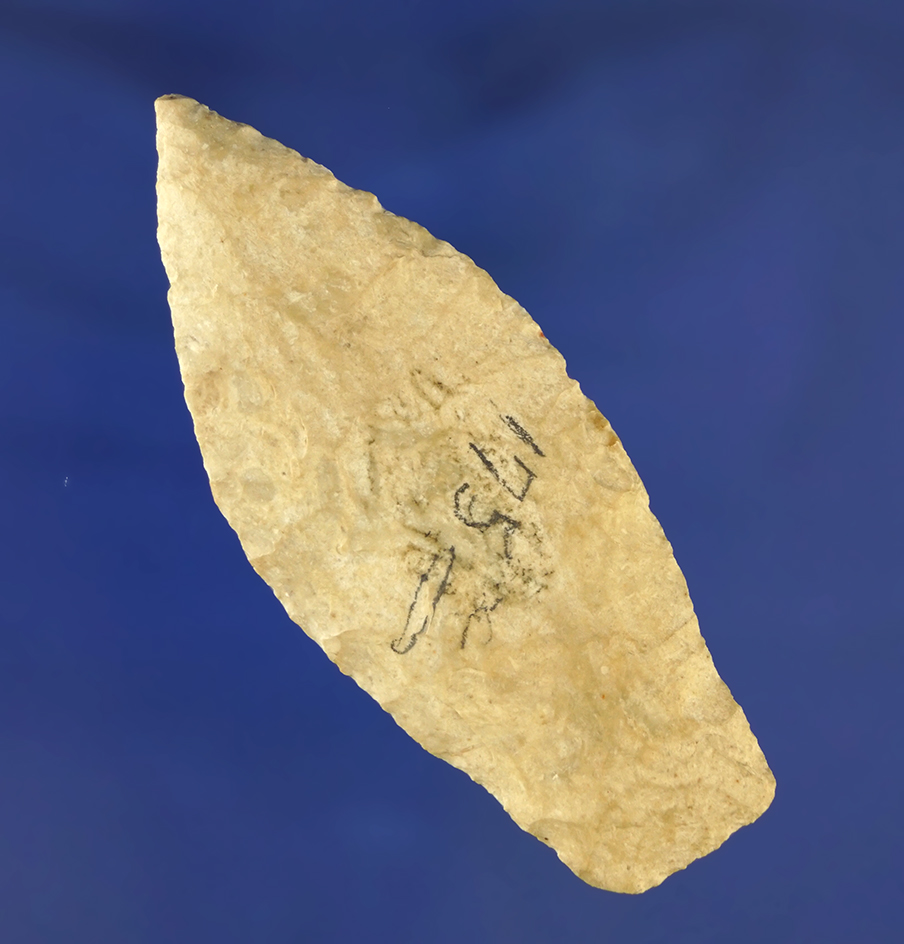 2 15/16" well flaked Lanceolate point found in Illinois.