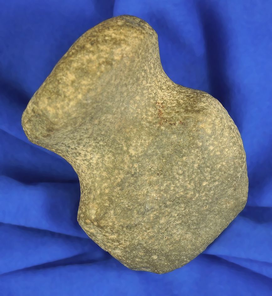 Very unique style on this 4" long fully grooved Axe found in New Jersey in 1946.