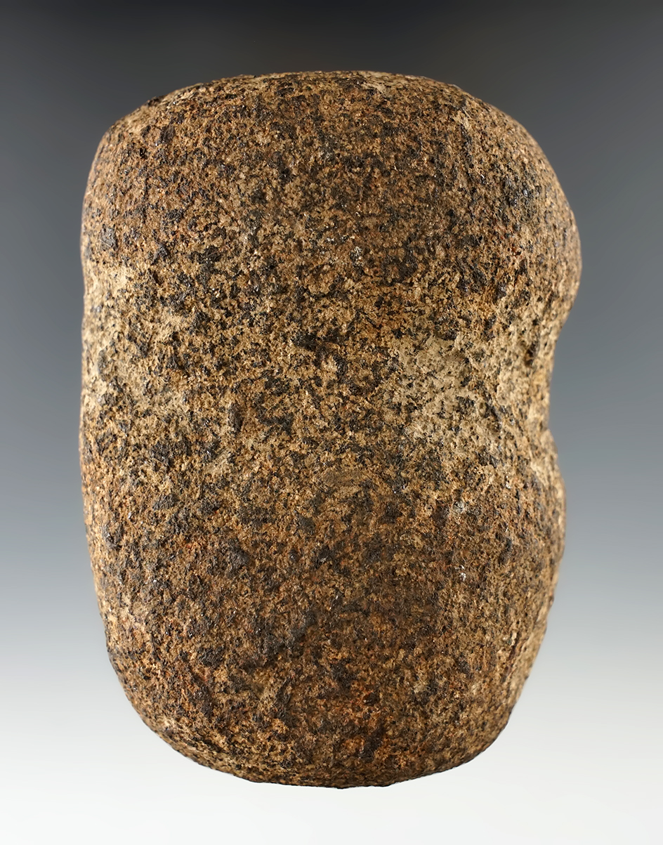 3" long 3/4 grooved Hammerstone found in Defiance Co., Ohio.