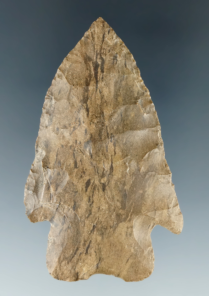 Incredible material color! 2 9/16" McIntire made from Dover Flint found in Tennessee.