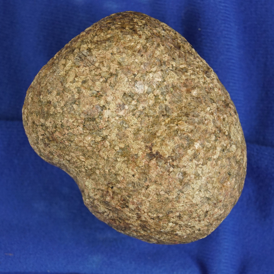 3 5/16" long 3/4 grooved Hammerstone in excellent condition found in Darke Co.,  Ohio.