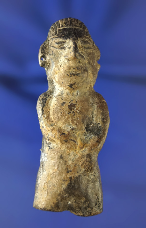 3" tall Pre-Columbian Pendant with suspension hole that is nicely crafted.