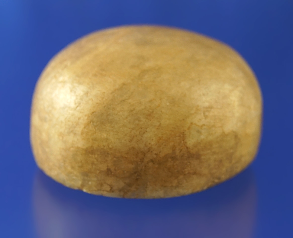 Exceptional! 1 3/4" Adena Cone found in Ross Co.,  Ohio - beautiful yellow quartz. Bennett COA.